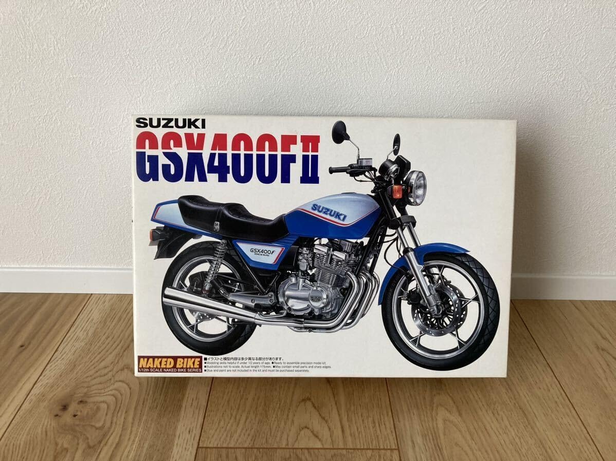 Amazon | レア アオシマ スズキ GSX400 FII 1/12 プラモデル 未組立